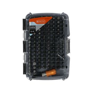 Tactix 117-Piece CR-V Bit Set Multicolor Tactix 117-Piece CR-V Bit Set Multicolor